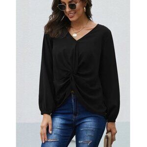 CLASSY DOLLZ black blouse / Top Fall Favorite Best
